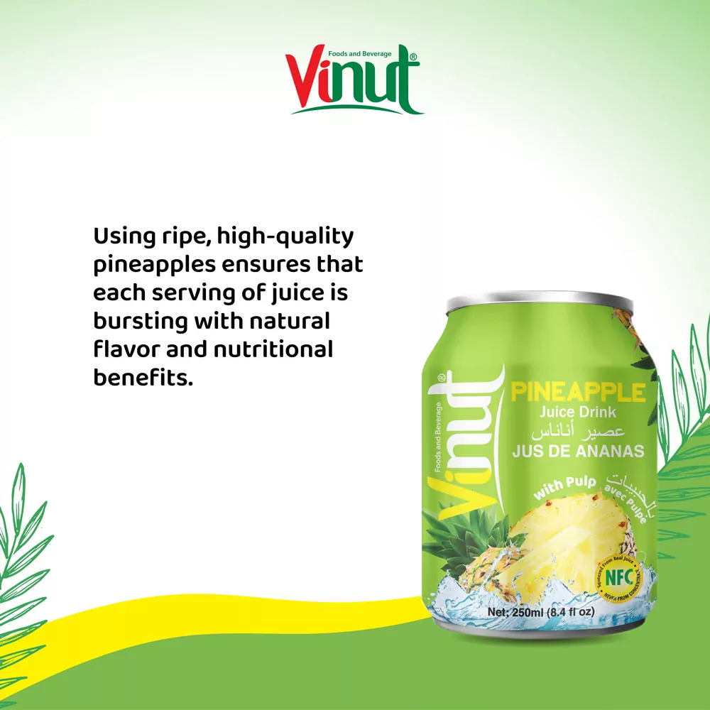8.4 fl oz Vinut Pineapple Juice Drink with Pulp - Image 4