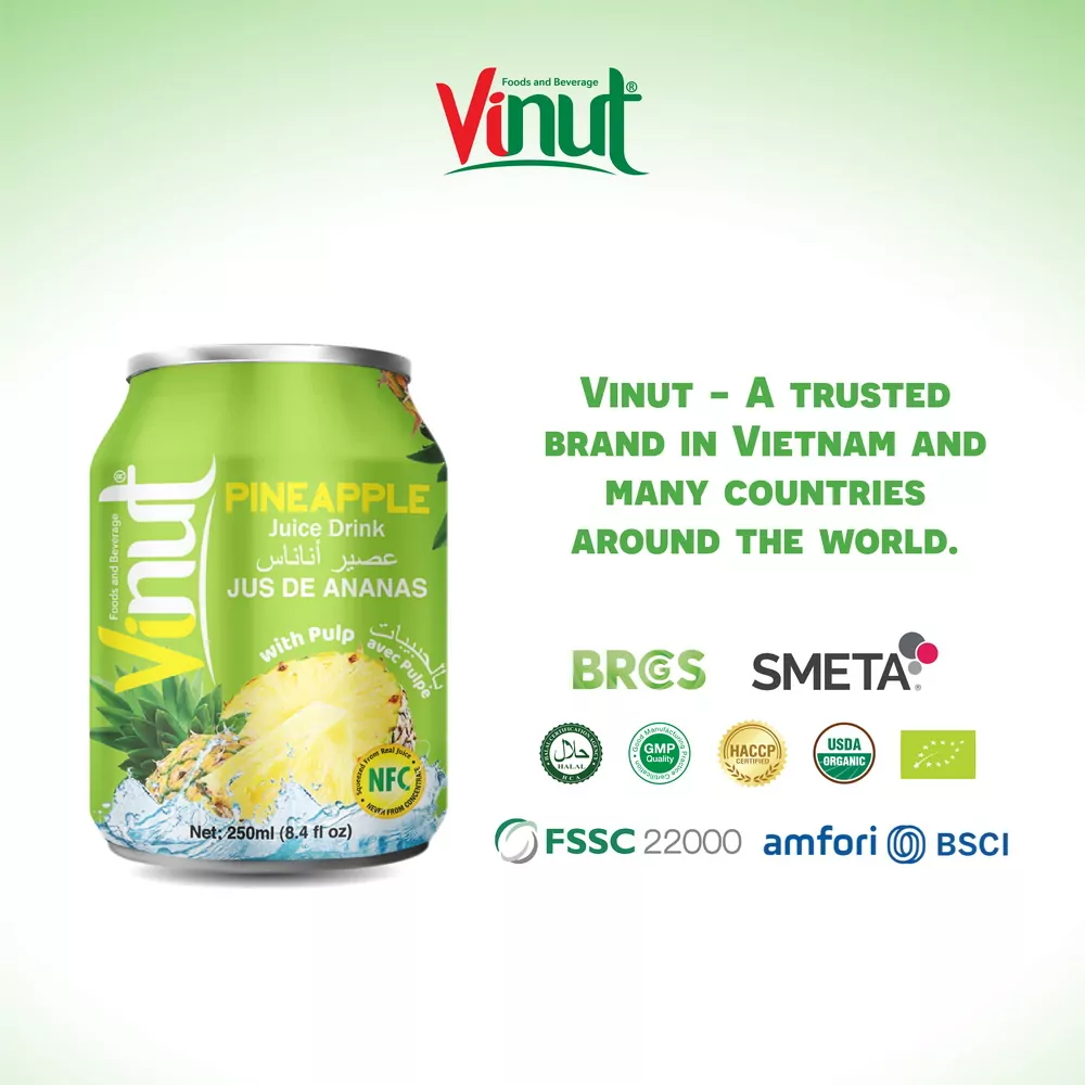 8.4 fl oz Vinut Pineapple Juice Drink with Pulp - Image 5