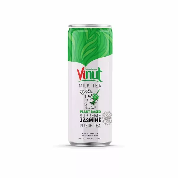 250ml Vinut Supreme Jasmine Pu'er Tea Plant-Based (Non-caffeinated,Non-GMO )  Pack 12