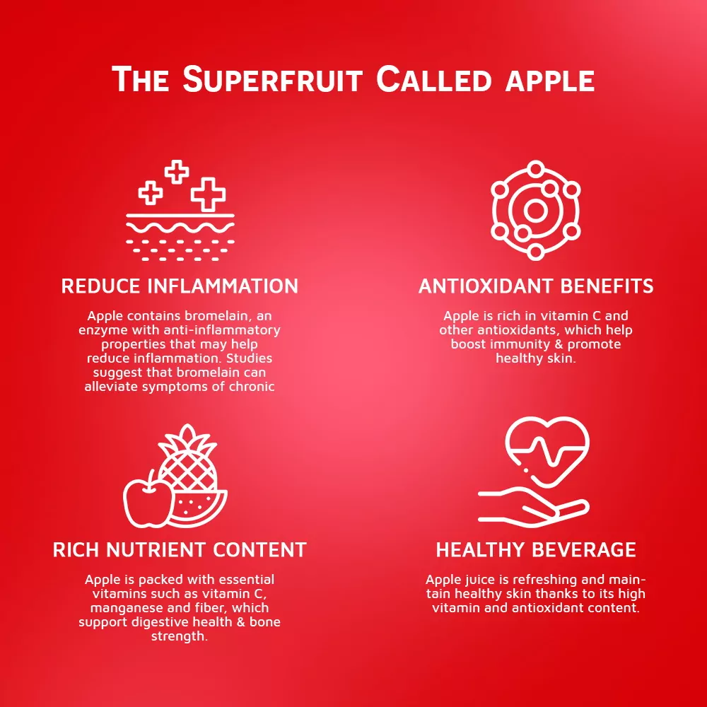 Apple Juice drink vinut without pulp
