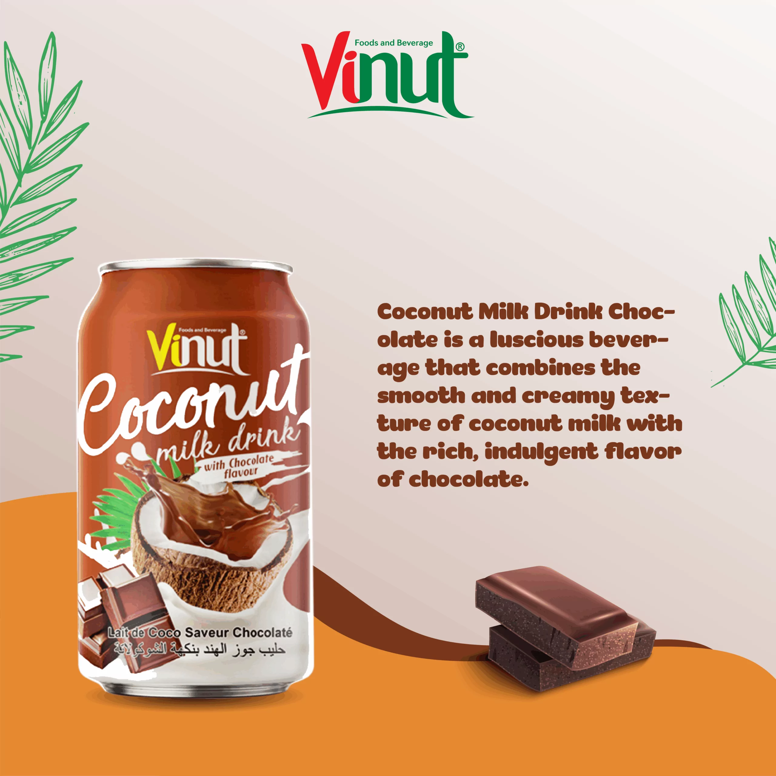 11.1 fl oz Vinut Coconut Milk with Chocolate Flavor