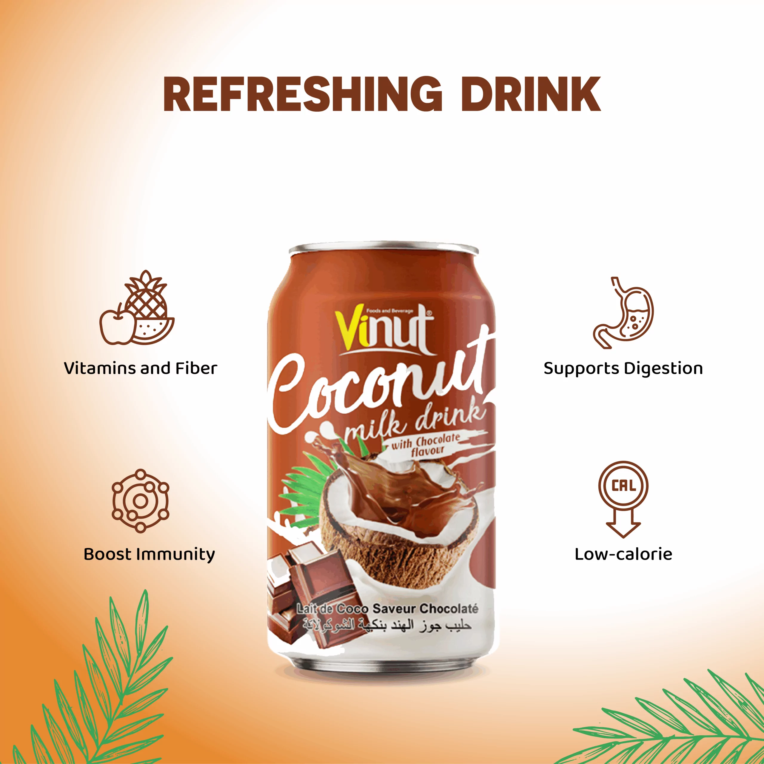 11.1 fl oz Vinut Coconut Milk with Chocolate Flavor