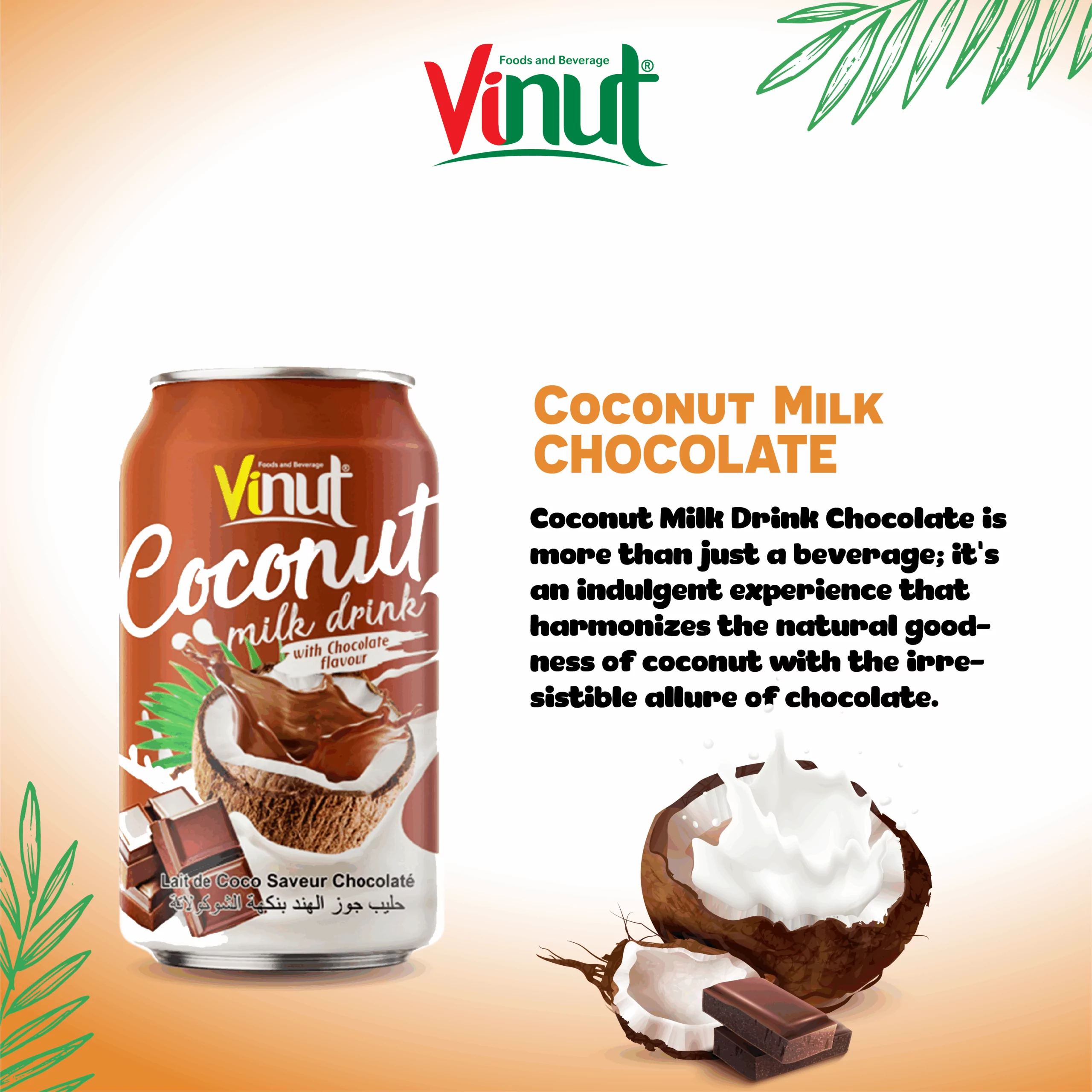 11.1 fl oz Vinut Coconut Milk with Chocolate Flavor