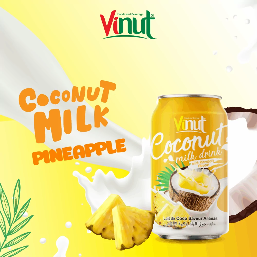 11.1 fl oz Vinut Coconut Milk with Pineapple Flavor