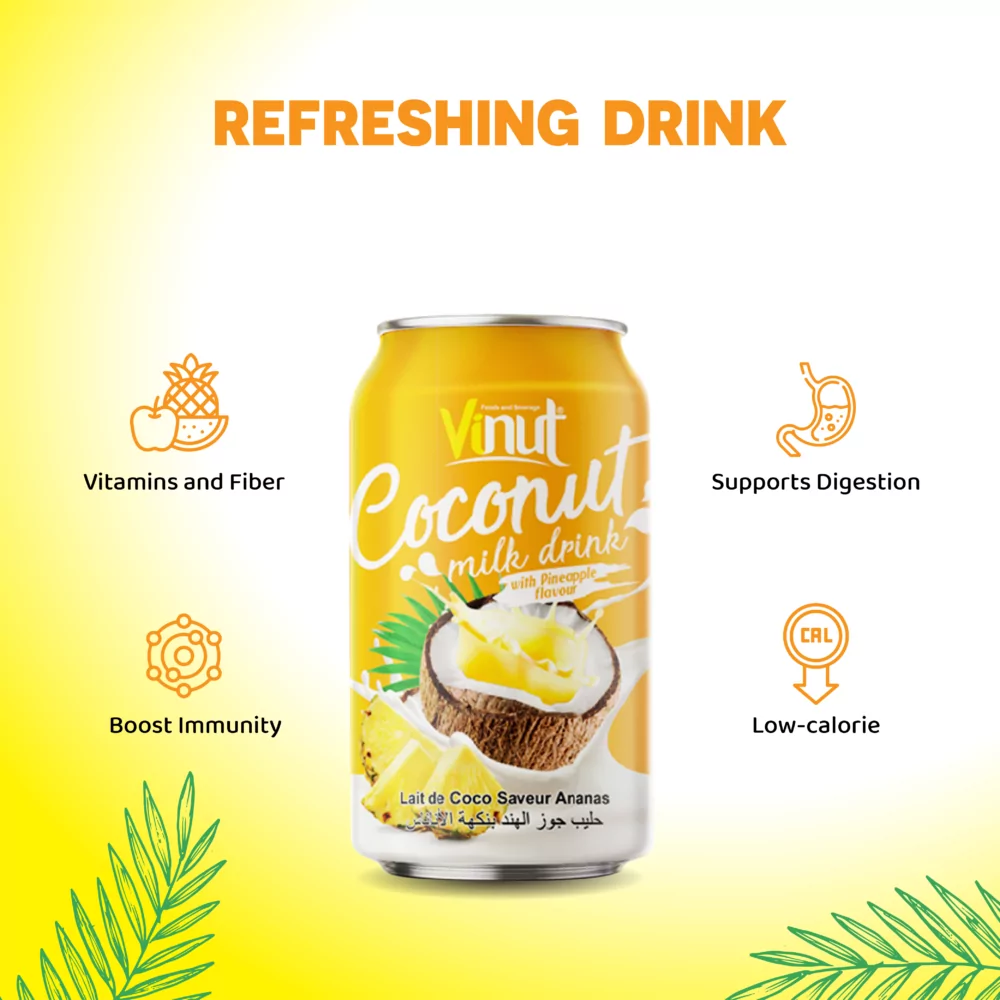 11.1 fl oz Vinut Coconut Milk with Pineapple Flavor