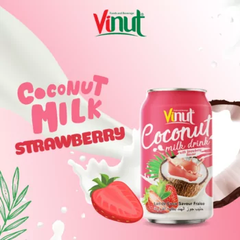 11.1 fl oz Vinut Coconut Milk with Strawberry Flavor
