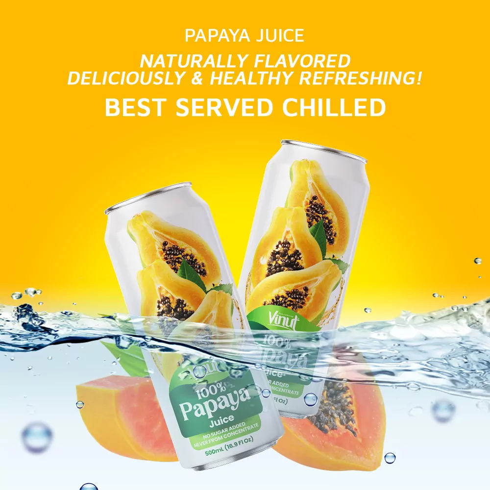 Papaya Juice drink vinut without