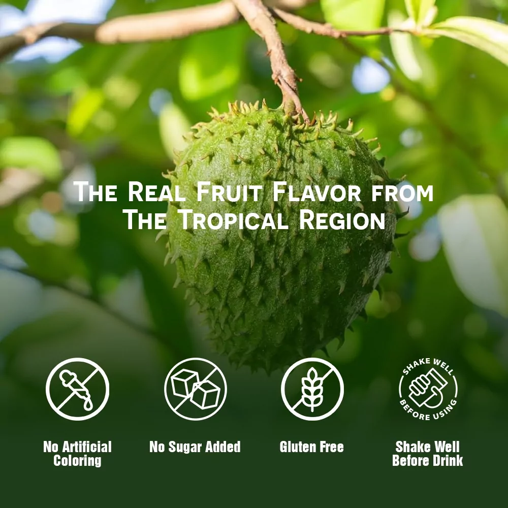 Soursop Juice drink vinut without