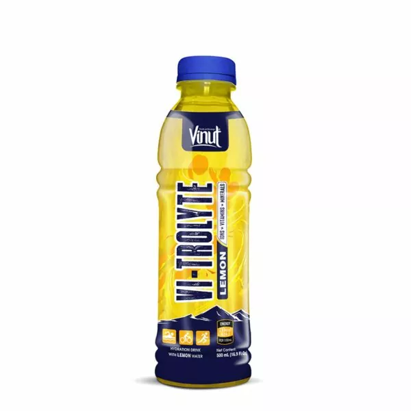 16.9 fl oz Vinut Hydration with Lemon drink (icons, Vitamins, minerals)