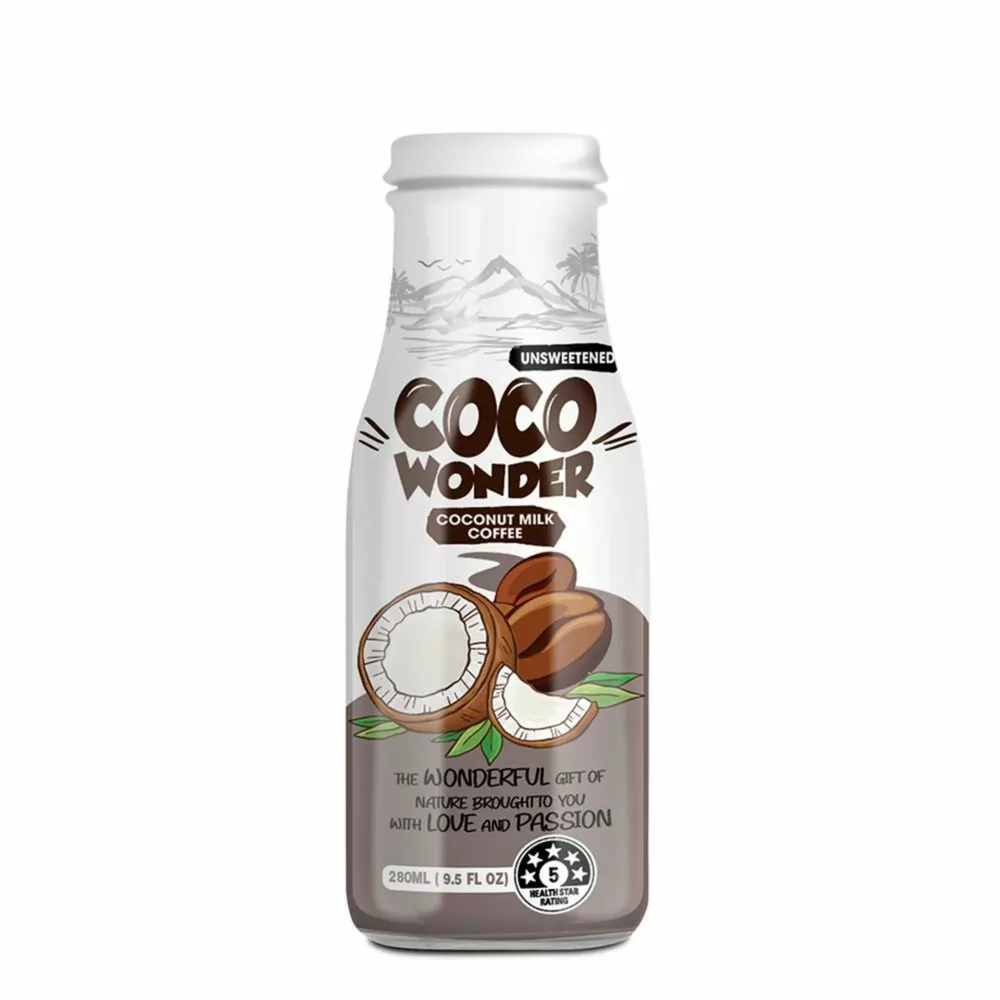 280ml Cocowonder Coconut milk with Coffee - Image 1