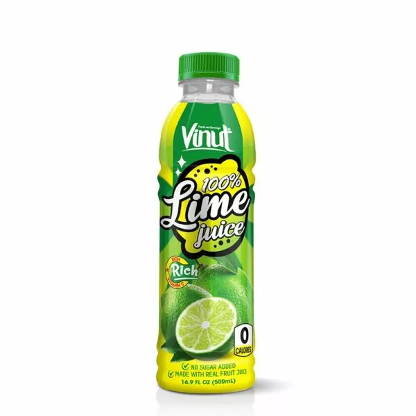 500ml 100% Vinut Lime  Juice drink (Enrich Vitamin C, No sugar Added, Zero Calories) from Real Fruit Juice