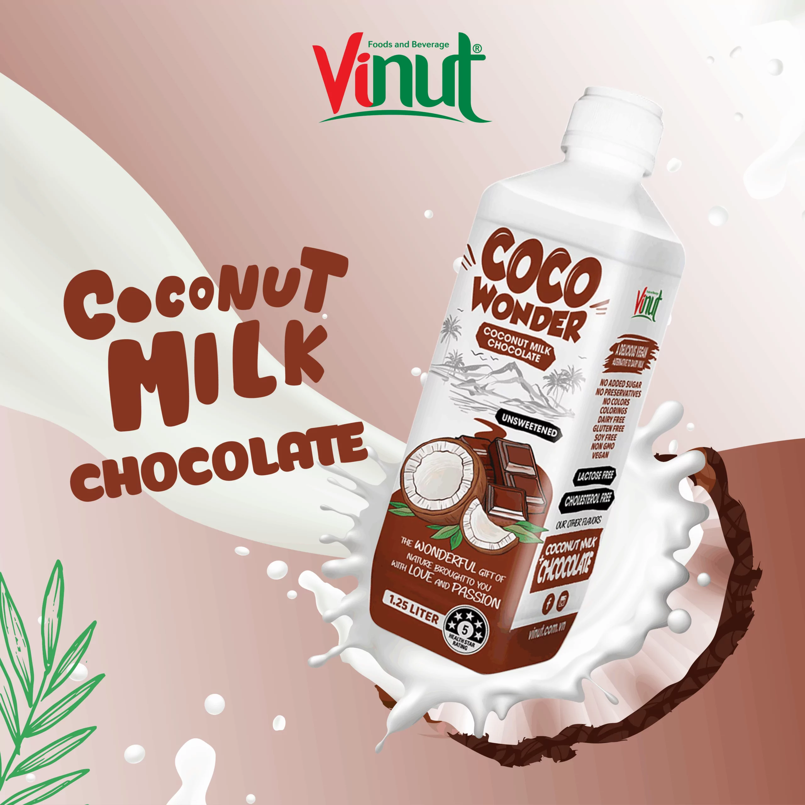 coco wonder chocolate_Artboard 3 1.25L Cocowonder Coconut milk with Chocolate - Image 5