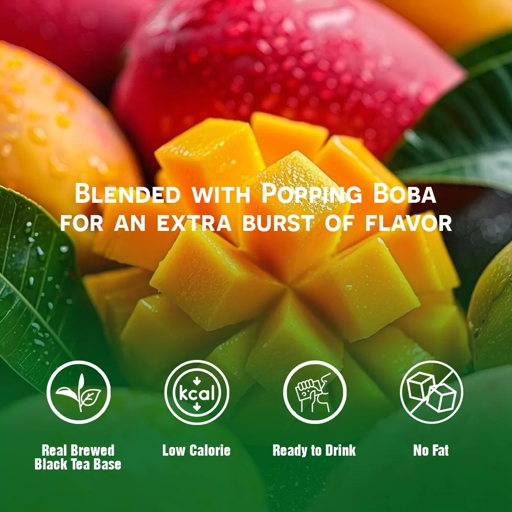 320ml Popping Boba Bubble Tea With Mango Flavor 1000x1000 1