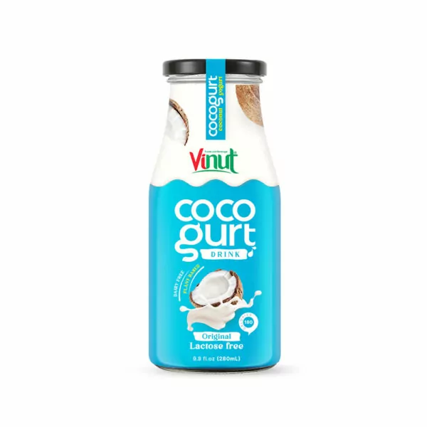 280ml Vinut Cocogurt (Coconut milk) drink Original (Lactose free, Dairy free, Plant based)