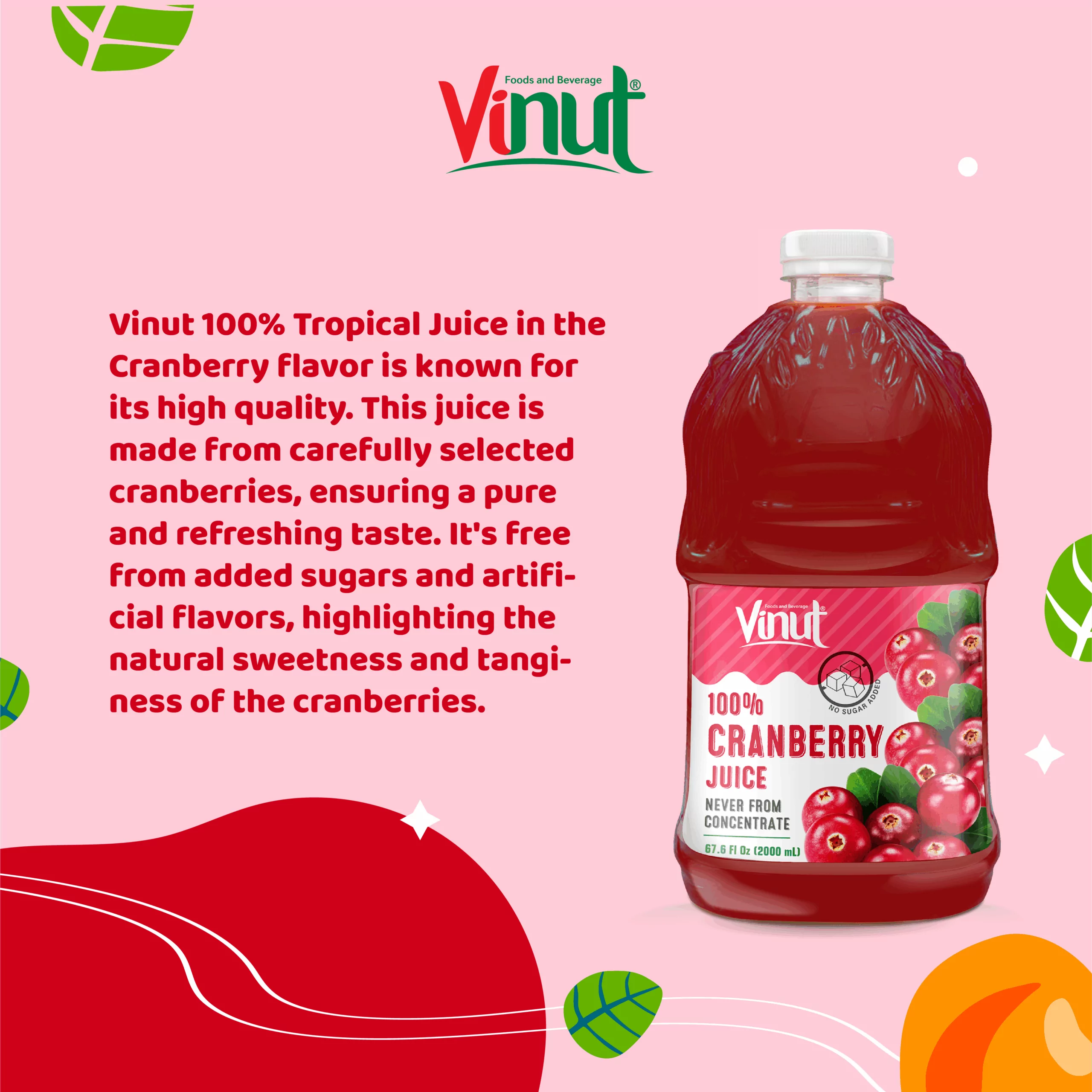 2L Vinut Cranberry  Juice drink - Image 4
