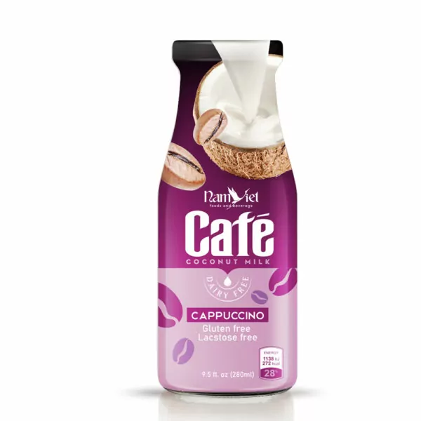 9.5 fl oz Cappuccino coffee drink with coconut milk( Gluten free, Lactose free, Dairy free)