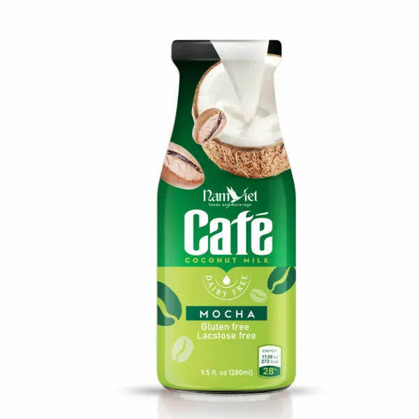 9.5 fl oz Mocha coffee drink with coconut milk( Gluten free, Lactose free, Dairy free)
