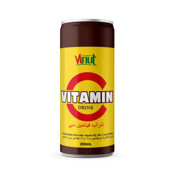 250ml Vinut Carbonated Vitamin C Drink - Low Sugar, Low Calorie (Vitamin C, B2, B6 and Niacin)