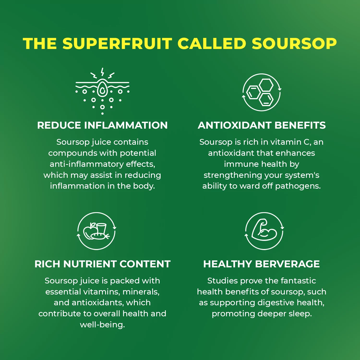 16. 57 fl oz Vinut 100% NFC Soursop Juice Drink with Pulp (No Sugar Added)