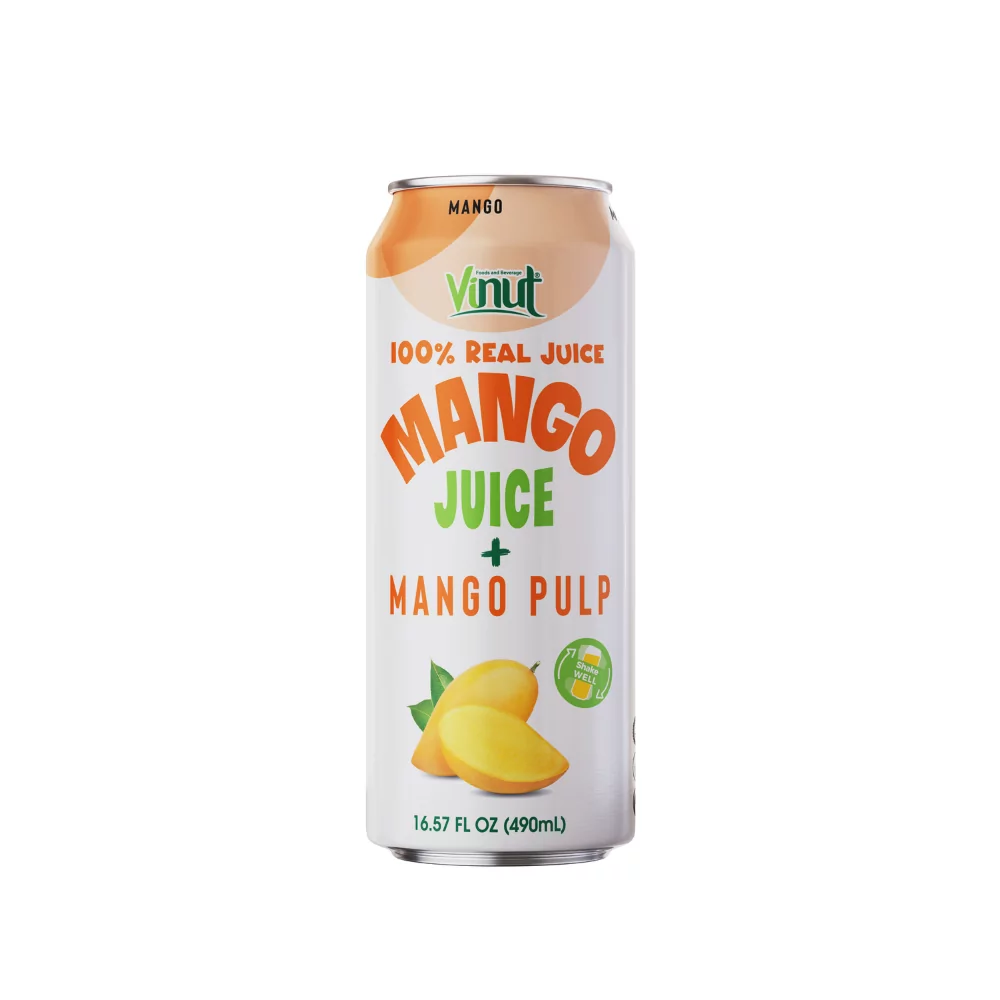 16. 57 fl oz Vinut 100% NFC Mango Juice Drink with Pulp (No Sugar Added)