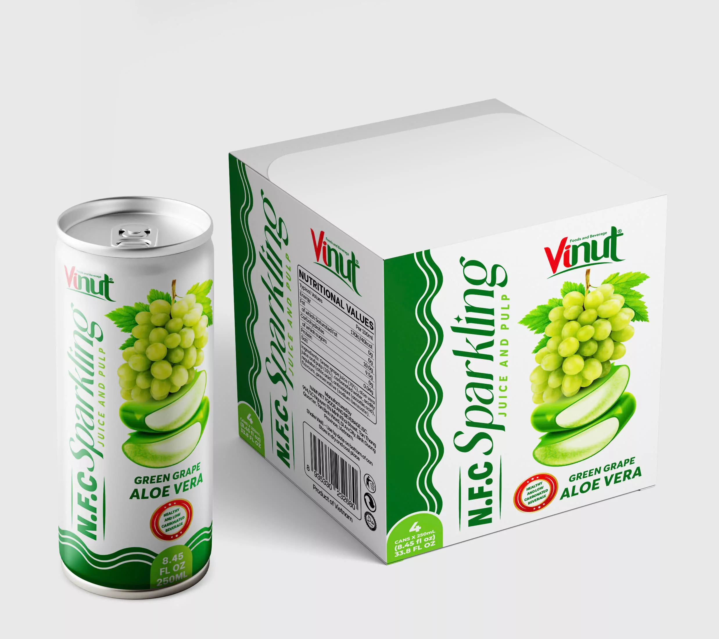 NFC Sparkling Green Grape & Aloe Vera with Pulp