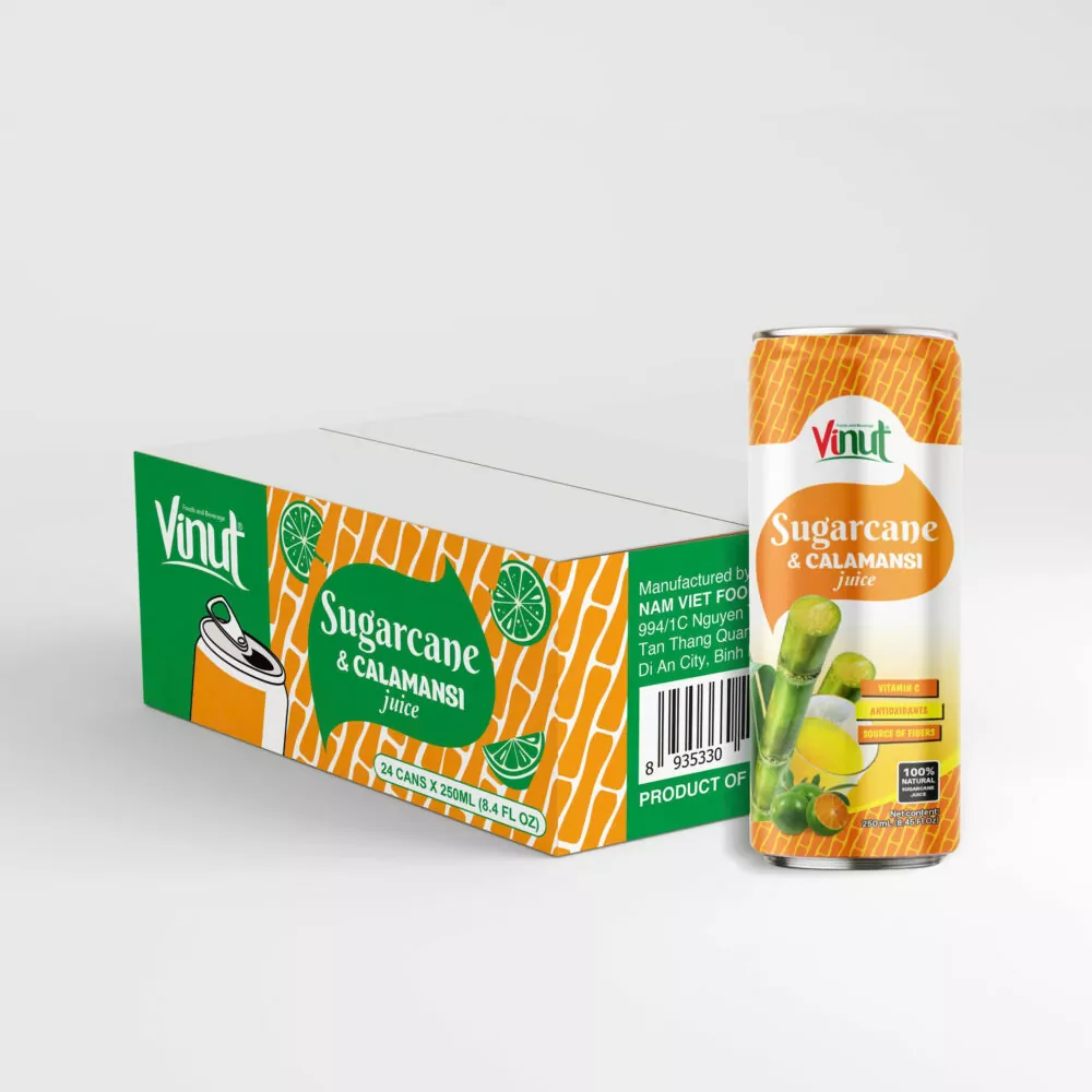 VINUT 250ml 100% Natural Sugarcane & Calamansi Juice (Rich in Vitamin C, Antioxidants, and Fiber)