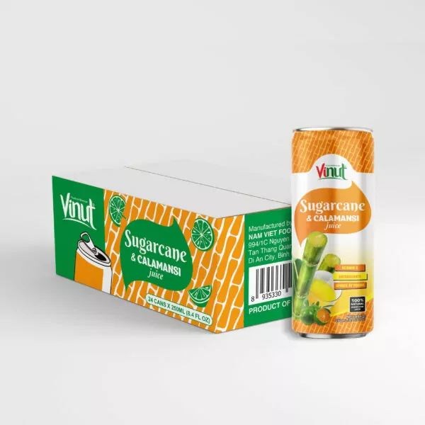 VINUT 250ml 100% Natural Sugarcane & Calamansi Juice (Rich in Vitamin C, Antioxidants, and Fiber)