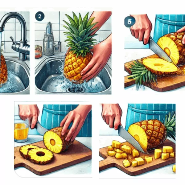 How to Make the Perfect Pineapple Juice at Home? 22 VINUT_Step 1: Prepare the Pineapple