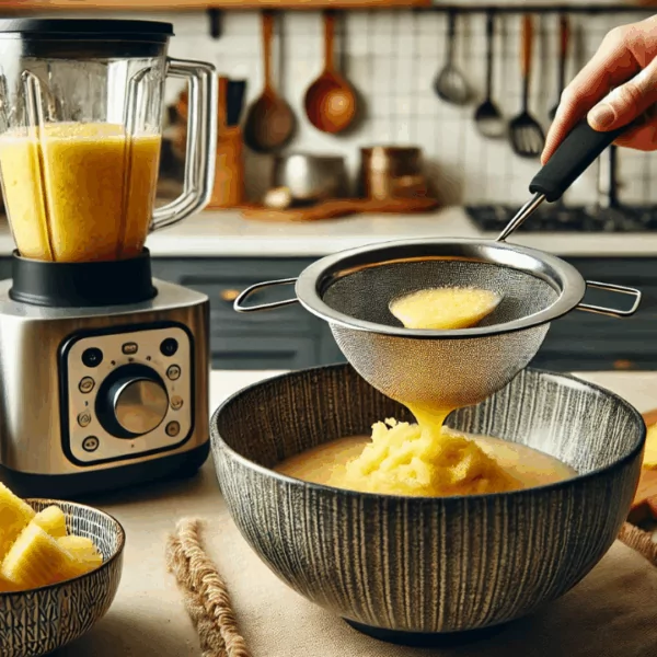 How to Make the Perfect Pineapple Juice at Home? 24 VINUT_Step 3: Strain the Juice