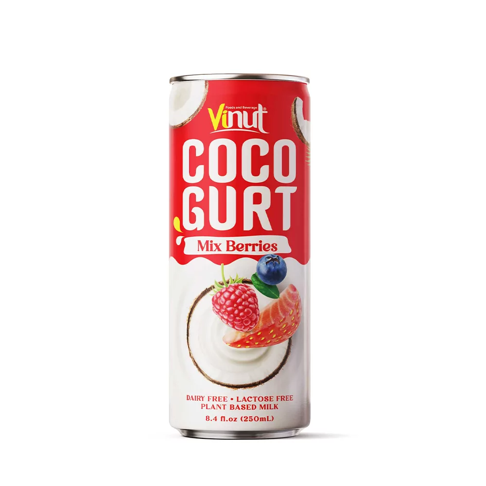250ml Vinut Cocogurt (Coconut milk) drink with Mix Berries (Lactose free, Dairy free, Plant based)