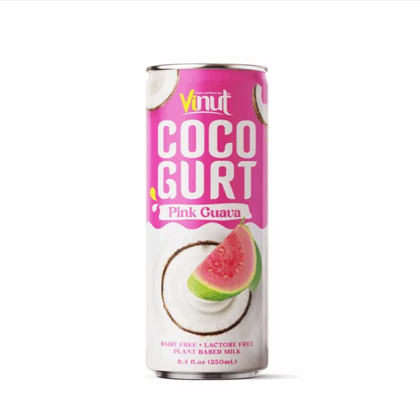 250ml Vinut Cocogurt (Coconut milk) drink with Pink Guava (Lactose free, Dairy free, Plant based)