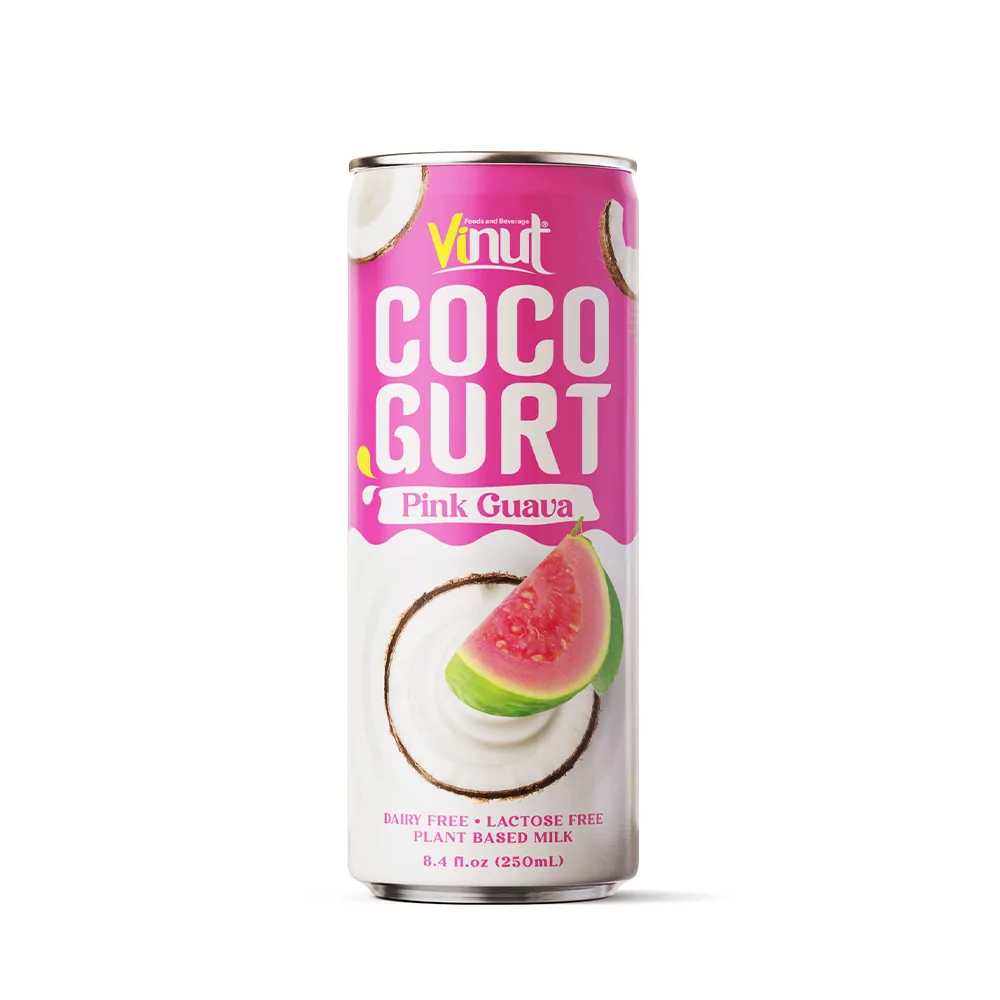 250ml Vinut Cocogurt (Coconut milk) drink with Pink Guava (Lactose free, Dairy free, Plant based)