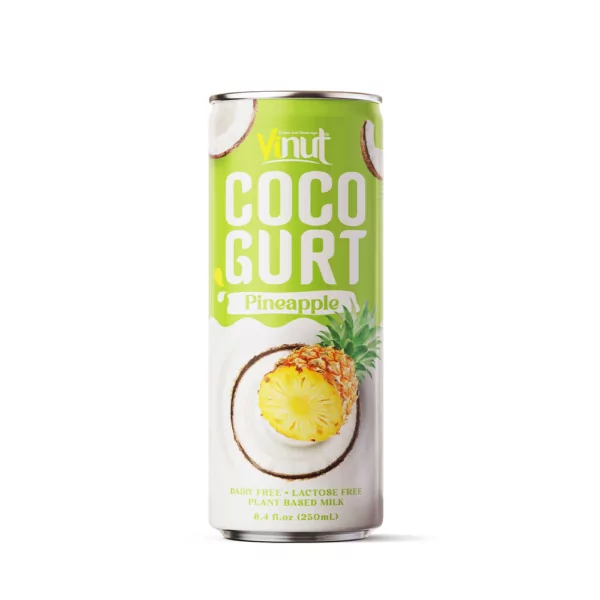 250ml Vinut Cocogurt (Coconut milk) drink with Pineapple (Lactose free, Dairy free, Plant based)