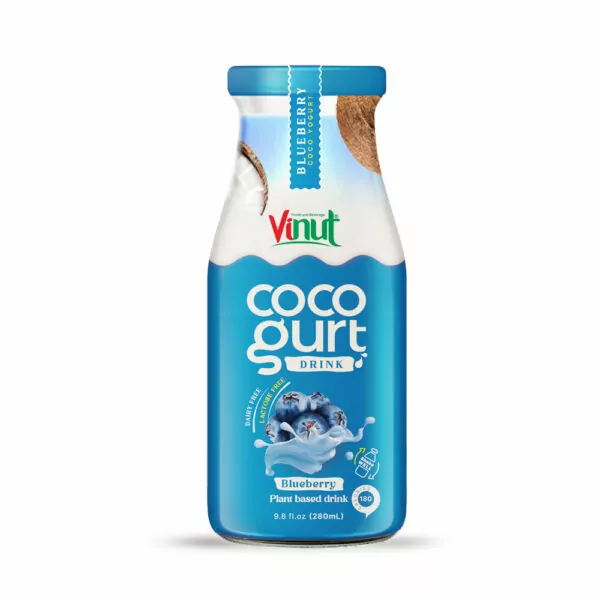 280ml Vinut Cocogurt (Coconut milk) drink with Blueberry (Lactose free, Dairy free, Plant based)