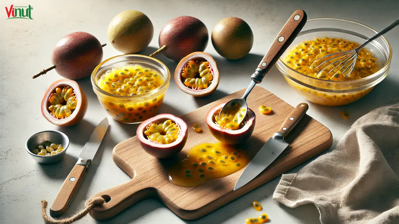 How to Make Fresh and Exotic Passion Fruit Juice at Home? 20 VINUT_ Scoop Out the Pulp