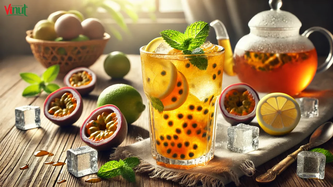 Refreshing Summer Drinks: Passion Fruit Juice Ideas to Try 21 VINUT_Passion Fruit Iced Tea