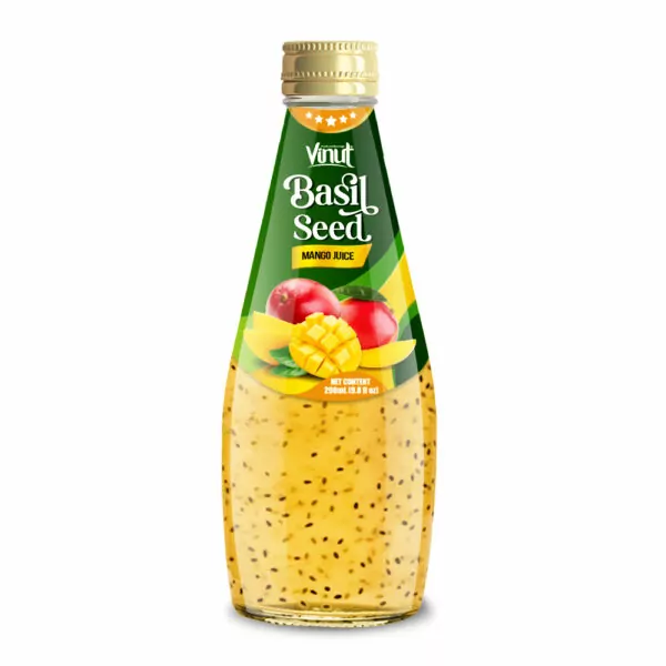 9.8 fl oz Vinut Basil Seed Drink with Mango Juice