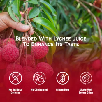 9.8 fl oz Vinut Basil Seed Drink with Lychee Juice