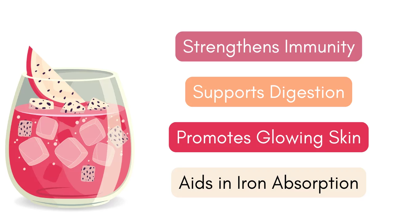 What Happens When You Drink These 5 Superfruit Juices Every Day? 15 VINUT_ Dragon Fruit Juice: The Immunity Booster