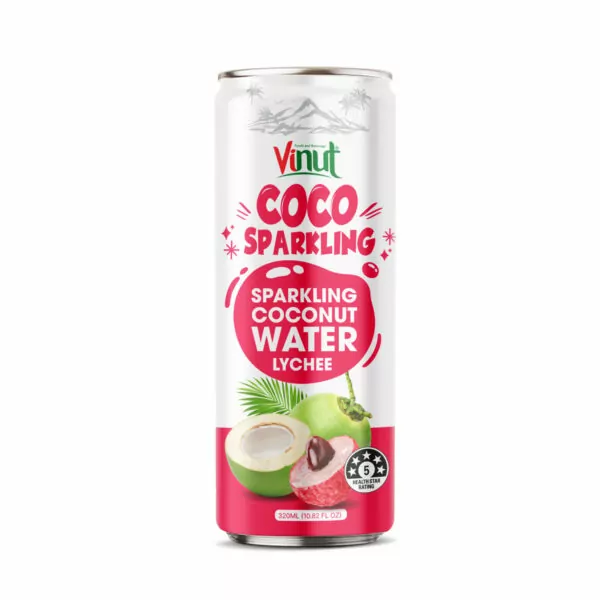 10.8 fl oz Vinut Lychee Flavored Sparkling Coconut Water