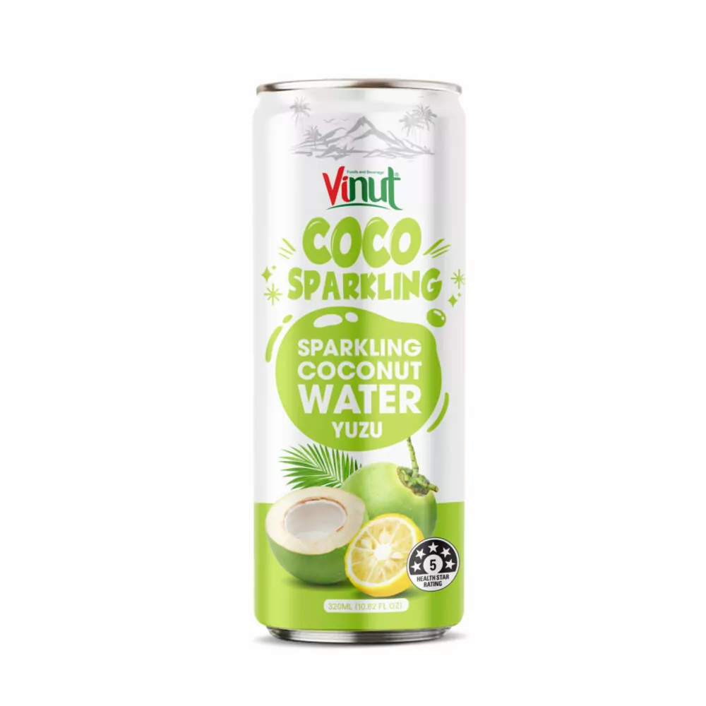 10.8 fl oz Vinut Yuzu Flavored Sparkling Coconut Water - Image 1