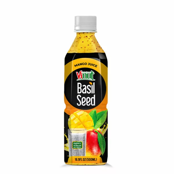 Basil Seed Drink with Mango Juice