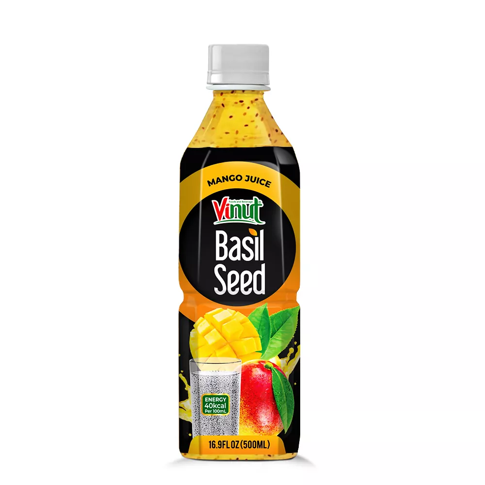 Basil Seed Drink with Mango Juice