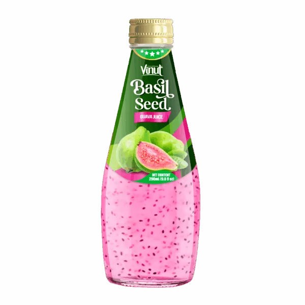 VINUT Basil Seed Drink with Pink Guava Juice