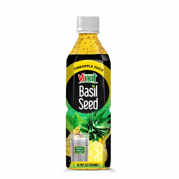 Basil Seed with Pineapple Juice