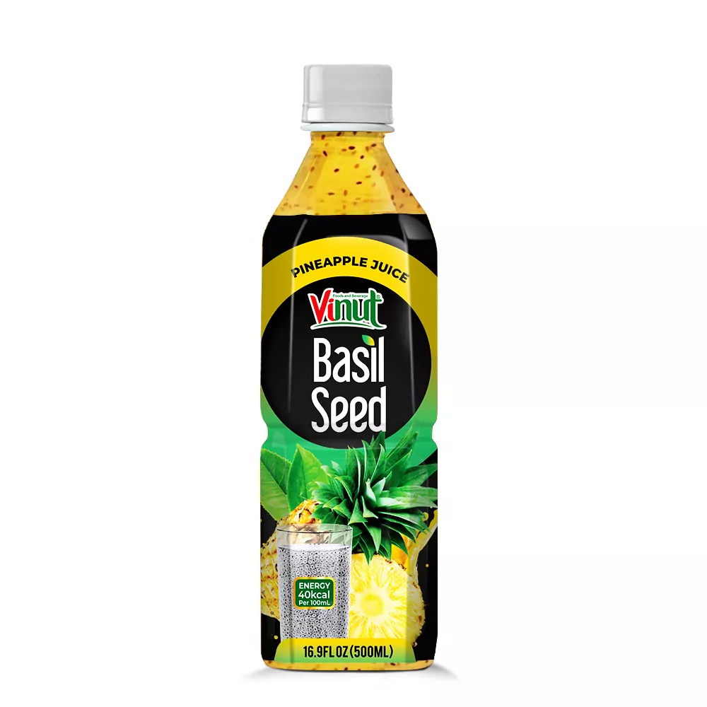 Basil Seed with Pineapple Juice