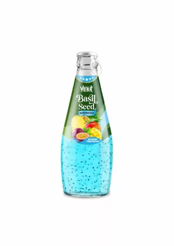 290ml Vinut Basil Seed Drink with Mixed Fruit Juice (Ring Pull Cap)