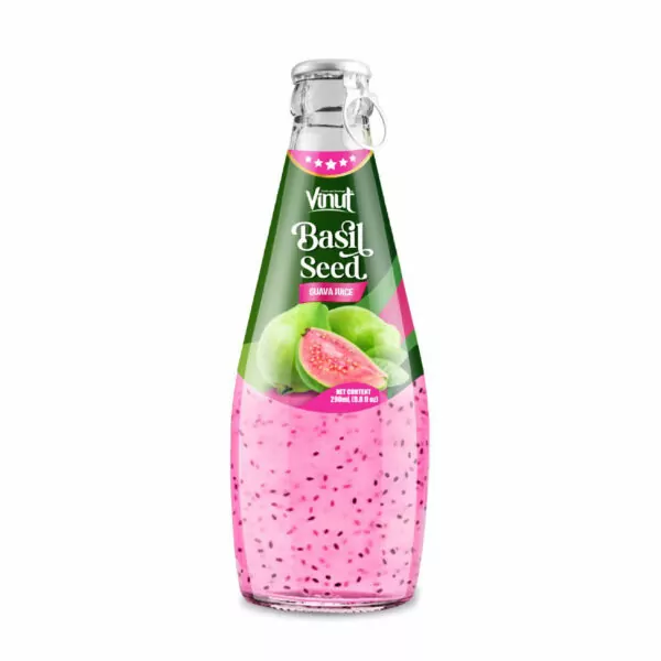 290ml Vinut Basil Seed Drink with Guava Juice (Ring Pull Cap)