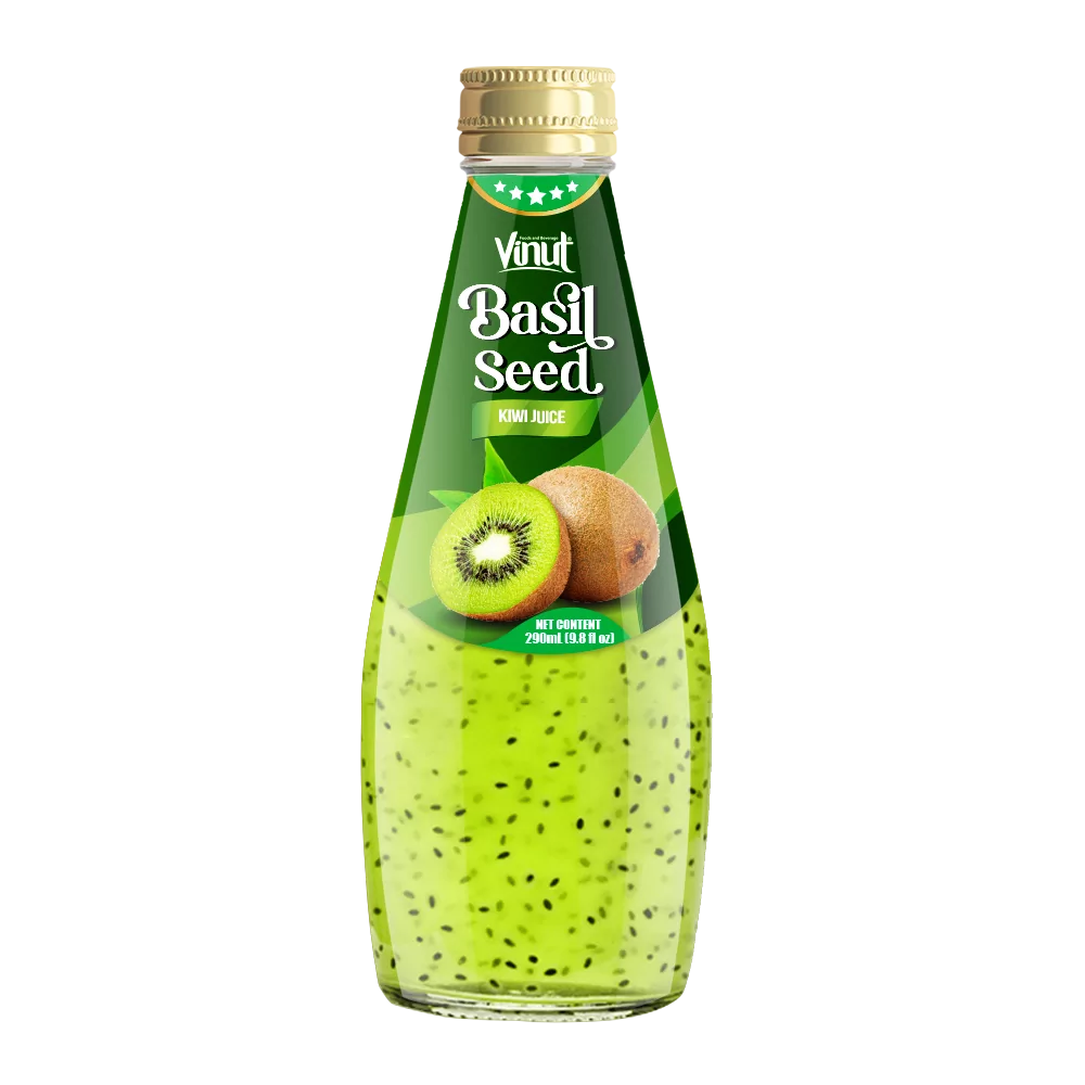 290ml Vinut Basil Seed Drink with Melon Juice - Image 1