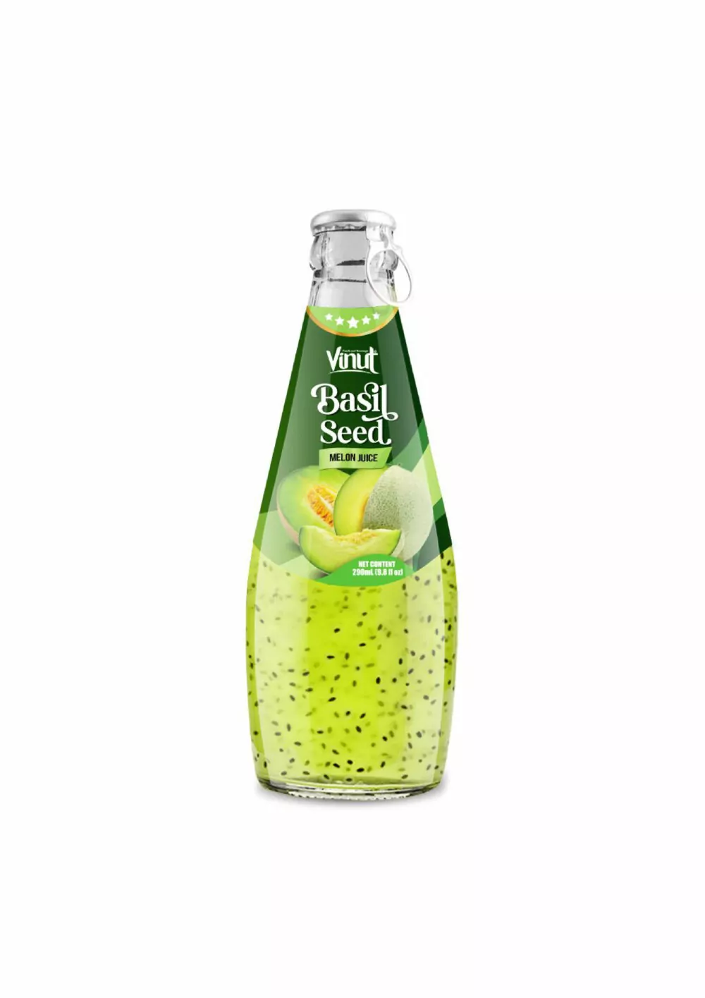 290ml Vinut Basil Seed Drink with Melon Juice (Ring Pull Cap) - Image 1